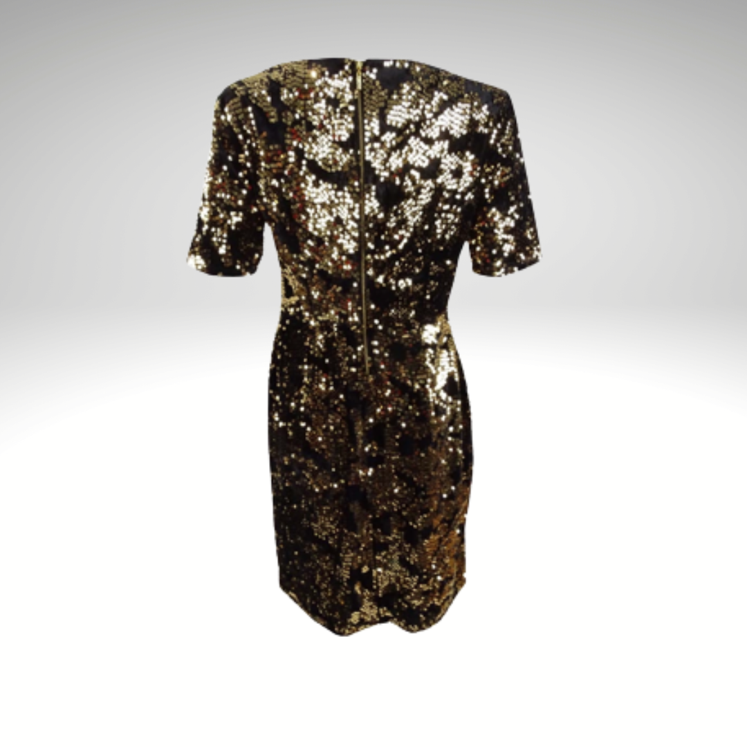 INC Gold Sequin Dress - Women's Size Medium