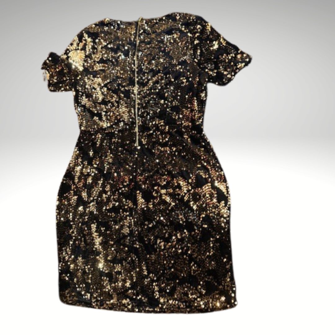 INC Gold Sequin Dress - Women's Size Medium