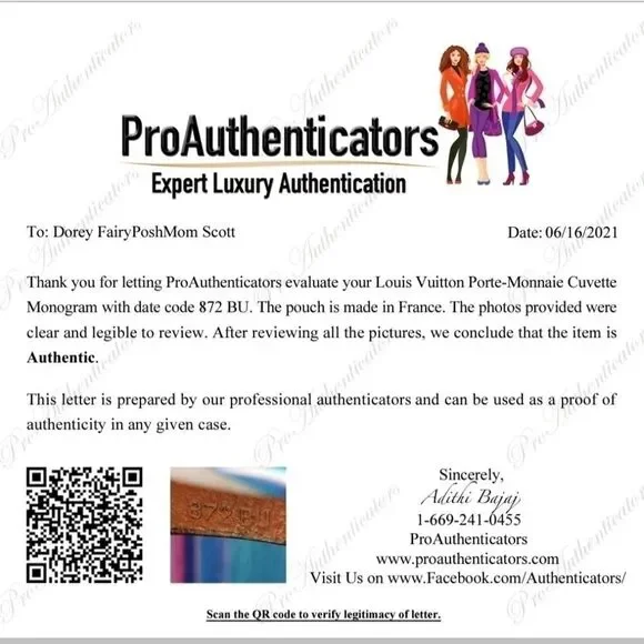 Auth-Cert.webp Louis Vuitton Change Purse Porte Monnaie Curvette Monogram Authentic