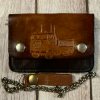 Vintage Tooled Leather Trucker Chain Wallet Reminiscent of the Iconic Peterbilt and Kenworth Long-Nose Rigs– NOS – BBL-11