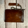 Vintage Tooled Leather Trucker Chain Wallet Reminiscent of the Iconic Peterbilt and Kenworth Long-Nose Rigs– NOS – BBL-11