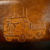 Vintage Tooled Leather Trucker Chain Wallet Reminiscent of the Iconic Peterbilt and Kenworth Long-Nose Rigs– NOS – BBL-11