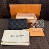 Authentic Louis Vuitton Damier Graphite Key Pouch with dust bag, box, and paperwork – full LV set – Twisted Gypsies Boutique