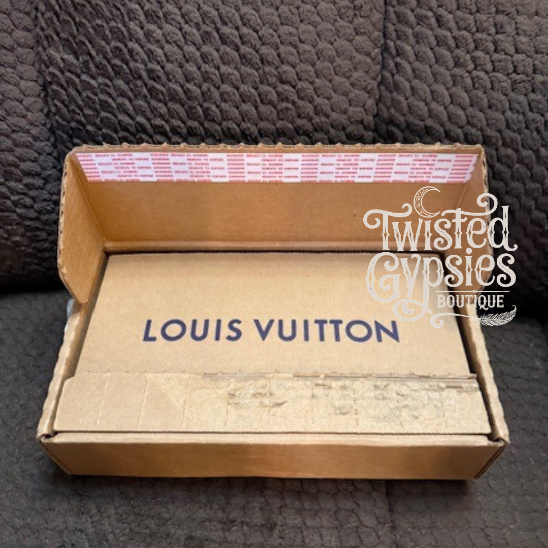 Original Louis Vuitton shipping box showing authenticity and full purchase origin – Twisted Gypsies Boutique