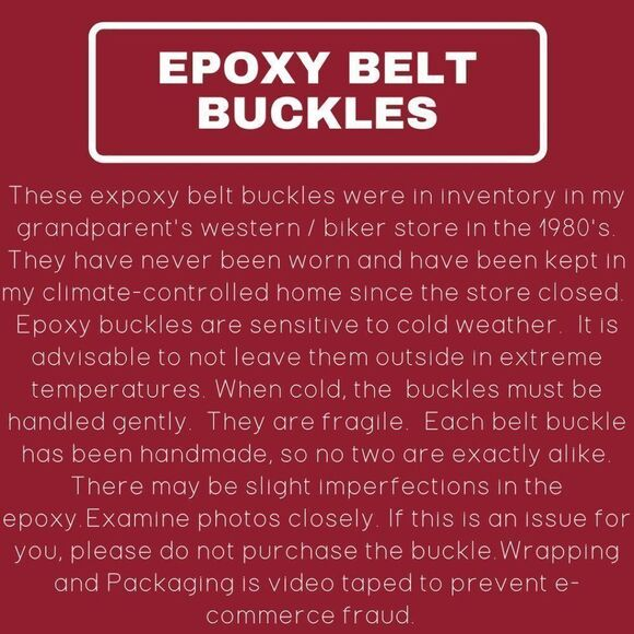 Classic Corvette on Red Epoxy Belt Buckle