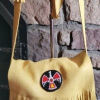 Handmade Elk Hide Shoulder Bag – Authentic Native American Craftsmanship (BNA 2)