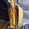 Handmade Elk Hide Fringe Shoulder Bag – Authentic Native American Craftsmanship (BNA 5)