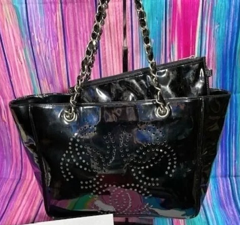 Chanel Chain Tote Bag or Purse with Pouch Pancing Triple CoCo Mark