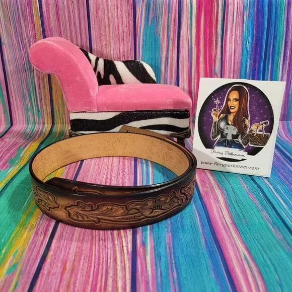 m_wp_687a7cc4d8024ca7846e2d49 Genuine Leather Belt Brown with Pattern Size 38 (1005)