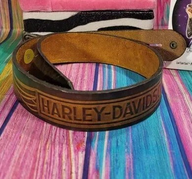 Genuine Leather Belt Brown Harley Davidson Size 28 (1001) LAST ONE