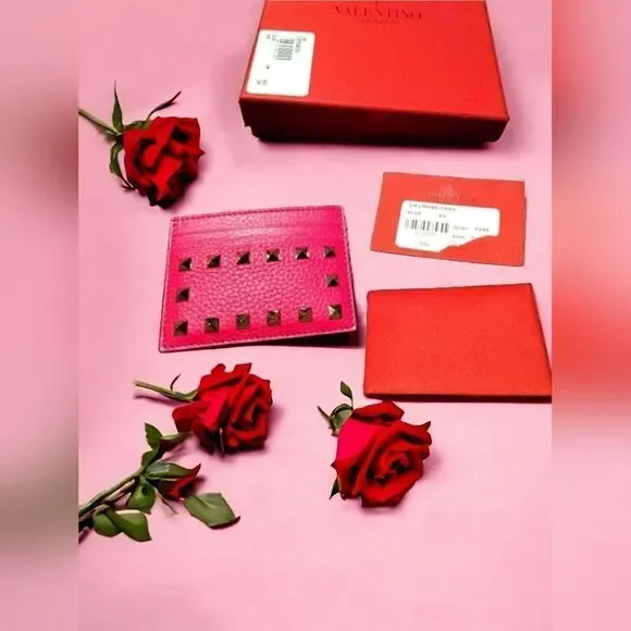 m_wp_688a1682b09b7c52d63f2cef Valentino Rockstud Card Case Wallet - NWT!