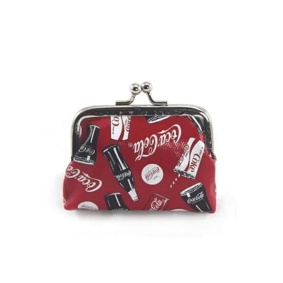 Coca-Cola Officially Licensed Coin Purse In Canvas Material