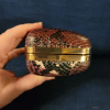 Dune London Snakeskin Effect Clutch | Gold Chain