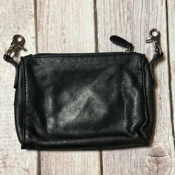 Genuine Harley-Davidson Black Leather Hip Bag – Clip-On Purse 99411-11VW (2013)