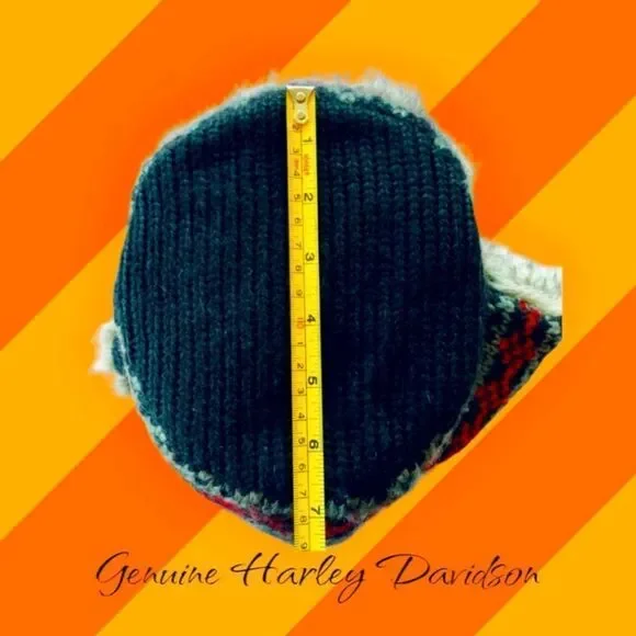 Harley-Davidson Trapper Hat | Faux Fur Ear Flaps | Size Small | Winter Biker Style