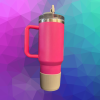 pink-stanley-40oz-quencher-side-view-with-boot Stanley 40 oz Quencher – Pink – New Lid, New Straw, Boot & Straw Topper