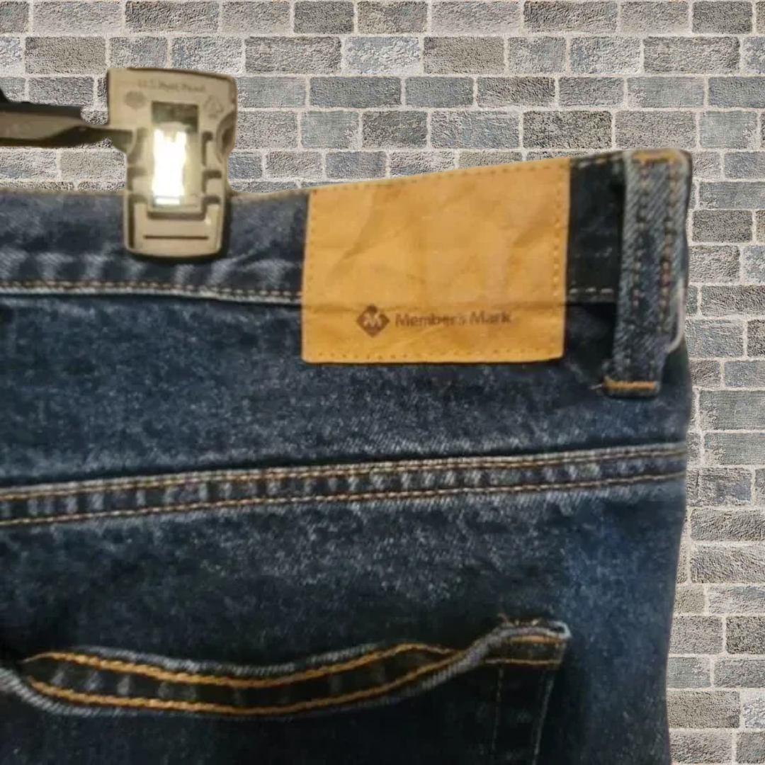 Men’s Member’s Mark Jeans – Dark Wash Size 38x32 – Excellent Used Condition