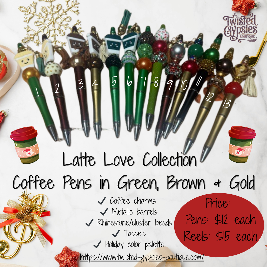 latte-love-collection-coffee-pens-handmade-beaded-pens.webp Latte Love Collection – Handmade Coffee Beaded Pens