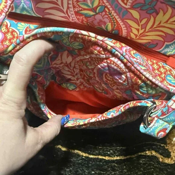 Vera Bradley Glenna Shoulder Bag in Retired Print Paisley in Paradise EUC