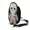 m_wp_690c1c6d24b20b6d62499e06 Floral Sugar Skull Skeleton Crossbody Bag | Vinyl