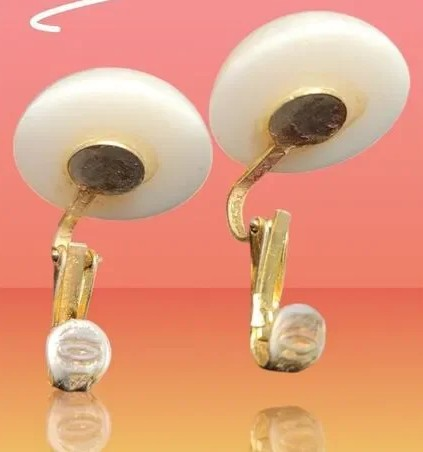 m_wp_690f682c149377222c2c632c Faux Pearl Goldtone Clip Earrings Vintage