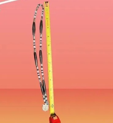 Estate Beaded Necklace with Turtle Pendant | Silver-Tone | Tribal / Southwest