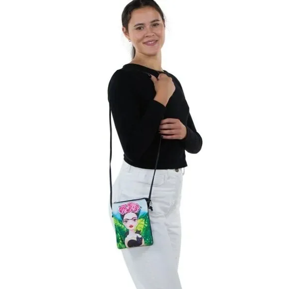 m_wp_691743193509d12409e5fdee Frida with Black Cats Crossbody Bag – Artistic Print