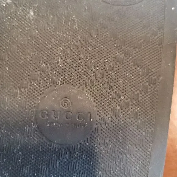 Authentic Gucci Bow Slides – Web Stripe (Women’s 7–7.5)