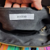 JustFab Black Croc-Embossed Satchel w/ Gold Chain Handle | EUC
