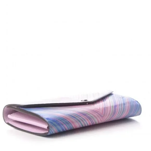 Louis Vuitton Epi Tropical Sarah Wallet – Blue Rose Chevron – Collector Piece – NWOT w/ COA