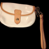 Dooney & Bourke Off White Patent Leather Wristlet with Strap