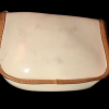 Dooney & Bourke Off White Patent Leather Wristlet with Strap