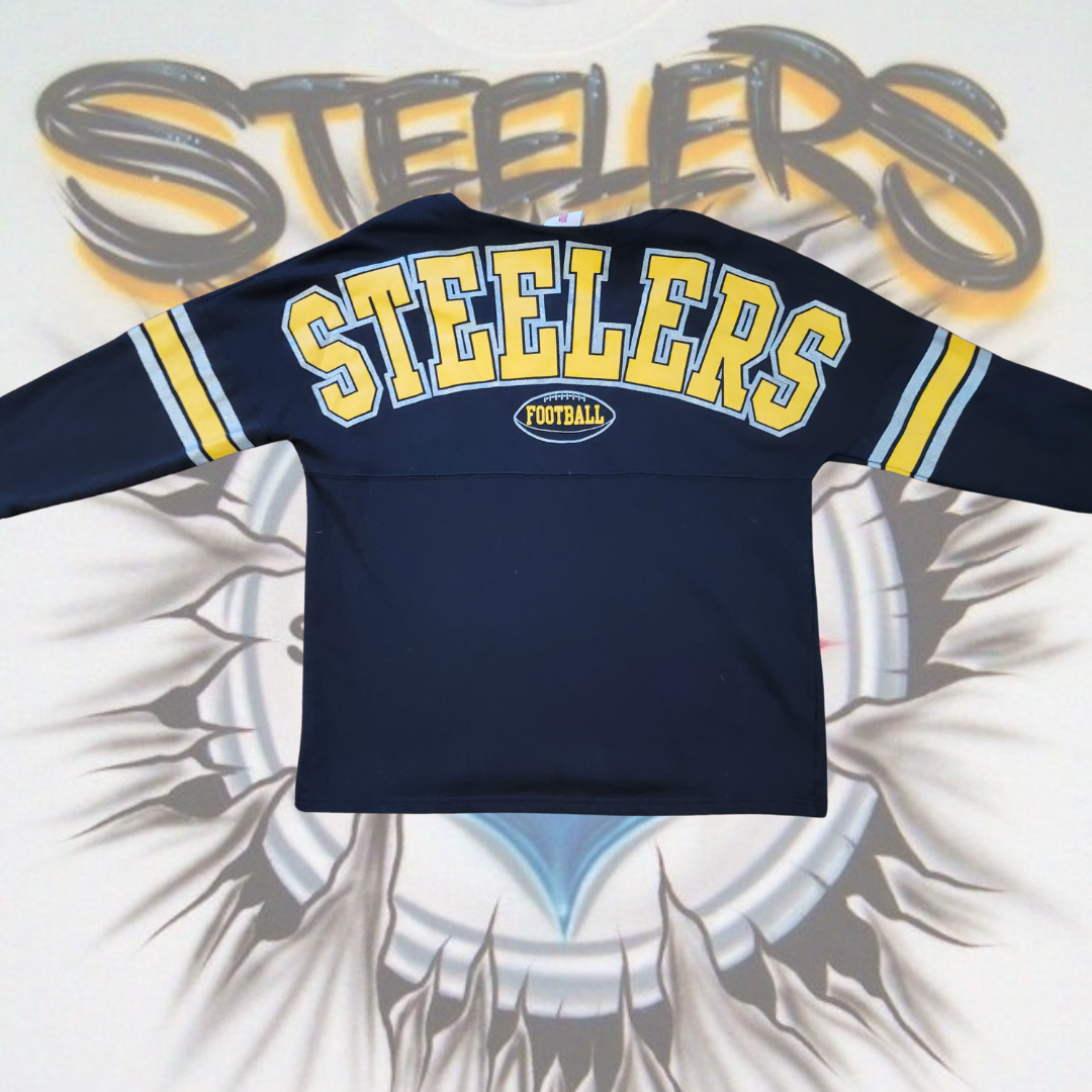 Pittsburgh Steelers Long Sleeve V-Neck Shirt – NFL Teens Apparel