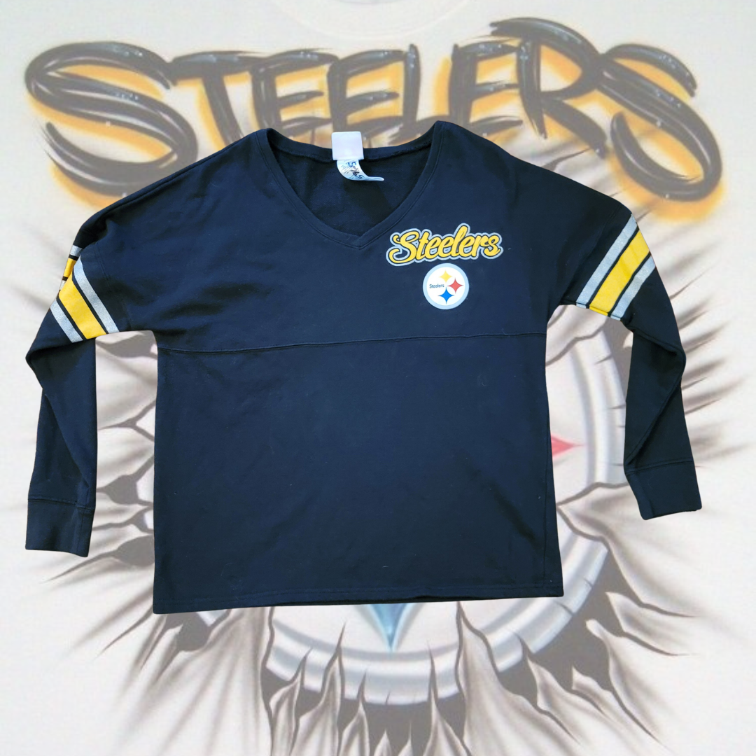 Pittsburgh Steelers Long Sleeve V-Neck Shirt – NFL Teens Apparel